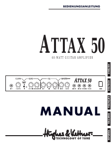 Manuale Hughes & Kettner Attax 50 Amplificatore per chitarra