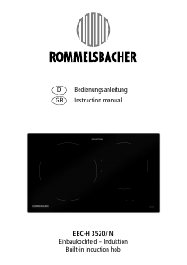 Bedienungsanleitung Rommelsbacher EBC-H 3520/IN Kochfeld