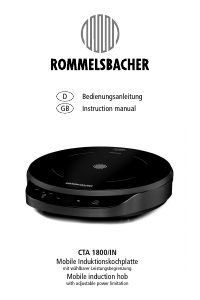 Bedienungsanleitung Rommelsbacher CTA 1800/IN Kochfeld