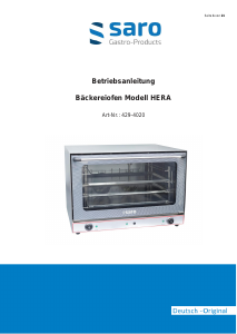 Manual Saro HERA Oven