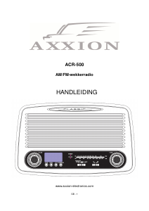 Handleiding Axxion ACR-500 Radio