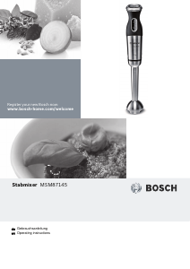 Bedienungsanleitung Bosch MSM87145 Stabmixer