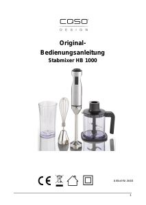 Manuale Caso HB 1000 Frullatore a mano