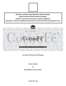 Manual La Cornue CornuFé 44 Range