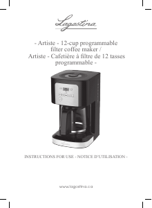 Mode d’emploi Lagostina Artiste Cafetière