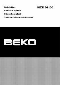 Handleiding BEKO HIZE 64100 W Kookplaat