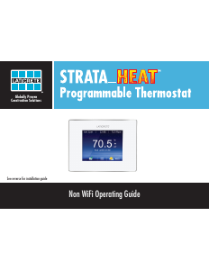 Manual de uso Laticrete Strata Heat Termostato