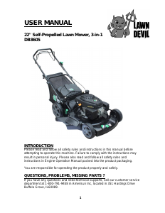 Handleiding Lawn Devil DB8605 Grasmaaier