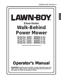 Manual Lawn-Boy 10210 Silver Series Lawn Mower