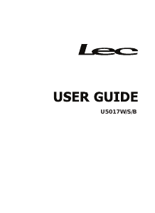 Manual Lec U5017W Freezer