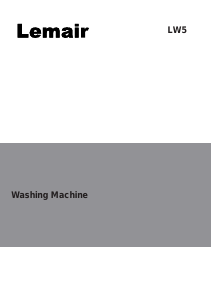 Handleiding Lemair LW5 Wasmachine