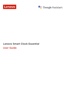 Mode d’emploi Lenovo Smart Clock Essential Réveil