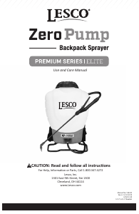 Manual Lesco 184320 Premium Series Garden Sprayer
