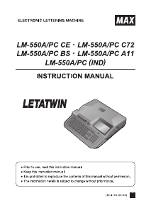 Handleiding Letatwin LM-550A/PC A11 MAX Labelprinter