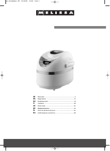 Bedienungsanleitung Melissa 643-111 Brotbackautomat