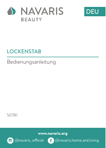 Bedienungsanleitung Navaris 50781 Lockenstab