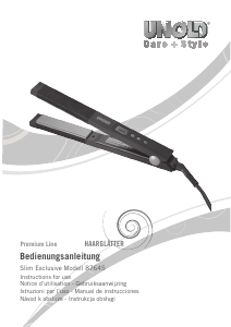 Bedienungsanleitung Unold 87645 Premium Line Haarglätter