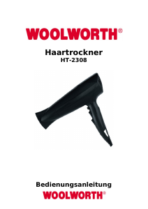 Használati útmutató Woolworth HT-2308 Hajszárító