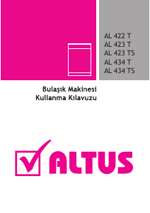 Kullanım kılavuzu Altus AL 434 T Bulaşık makinesi