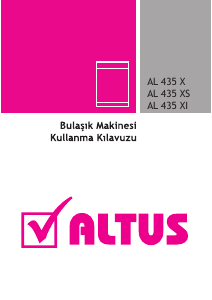 Kullanım kılavuzu Altus AL 435 XS Bulaşık makinesi
