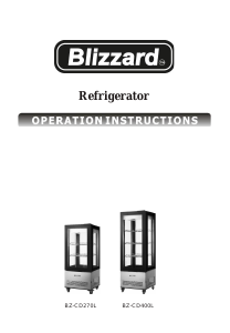 Handleiding Blizzard BZ-CD400L Koelkast