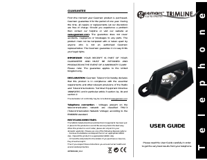 Handleiding Geemarc Trimline Telefoon