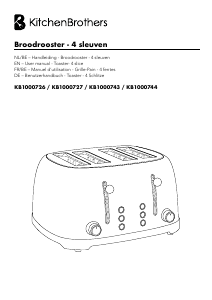 Manual KitchenBrothers KB1000744 Toaster