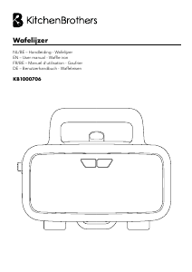Bedienungsanleitung KitchenBrothers KB1000706 Waffeleisen