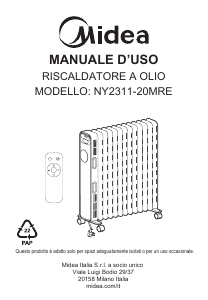 Manual Midea NY2311-20MRE Heater