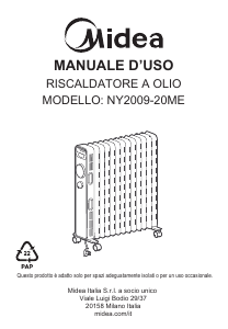 Manual Midea NY2009-20ME Heater