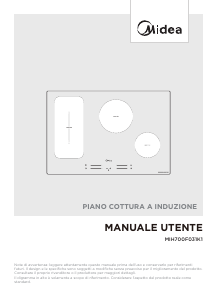 Manuale Midea MIH700F031K1 Piano cottura