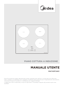 Manuale Midea MIH740F124K1 Piano cottura