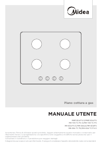 Manuale Midea MHR 604 FX G Piano cottura