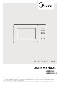 Manual Midea AG20CF2E Micro-onda