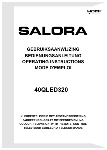 Bedienungsanleitung Salora 40QLED320 LED fernseher