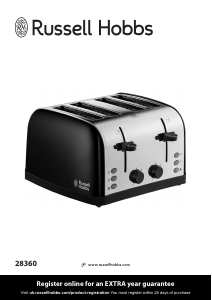 Manual Russell Hobbs 28360 Toaster