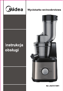 Instrukcja Midea MJ-JS2007AW1 Sokowirówka