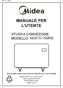 Manuale Midea NDK15-15MRE Termoventilatore