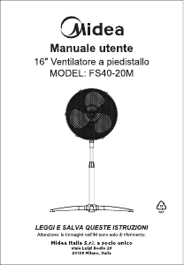 Manuale Midea FS40-20M Ventilatore
