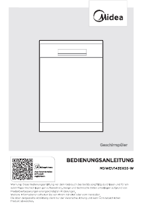 Bedienungsanleitung Midea MDWEU1435XSS-W Geschirrspüler
