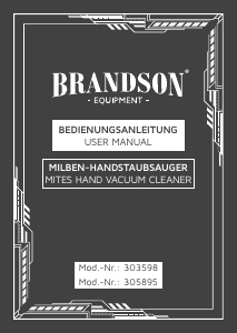 Manual Brandson 303598 Mattress Cleaner