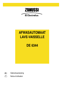 Handleiding Zanussi-Electrolux DE 6344 Vaatwasser