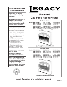 Manual Legacy RMC-LI06NG Heater