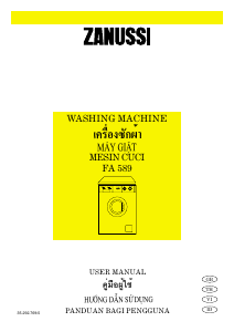 Panduan Zanussi FA 589 Mesin Cuci