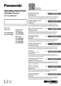 Mode d’emploi Panasonic CU-TZ71ZKE Climatiseur