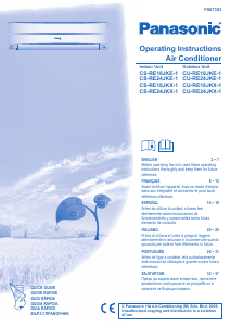 Mode d’emploi Panasonic CS-RE18JKE-1 Climatiseur