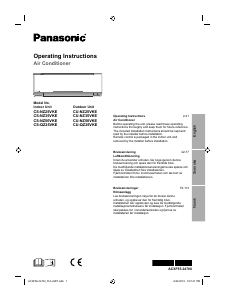 Bruksanvisning Panasonic CU-NZ35VKE Luftkonditionering