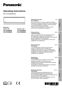 Käyttöohje Panasonic CS-CZ35WKE Ilmastointilaite