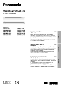 Mode d’emploi Panasonic CU-FZ35UKECU-FZ50UKE Climatiseur