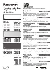 Mode d’emploi Panasonic CU-Z25ZKE Climatiseur